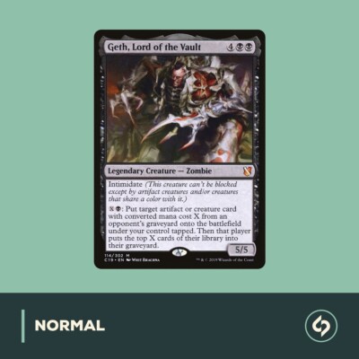 Geth, Lord Of The Vault Custom Altered Art Card For Edh Legacy Non - Foto 5