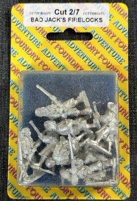 D&D Adventure Foundry Cutthroats Bad Jack s Firelocks 8 Miniatures - New
