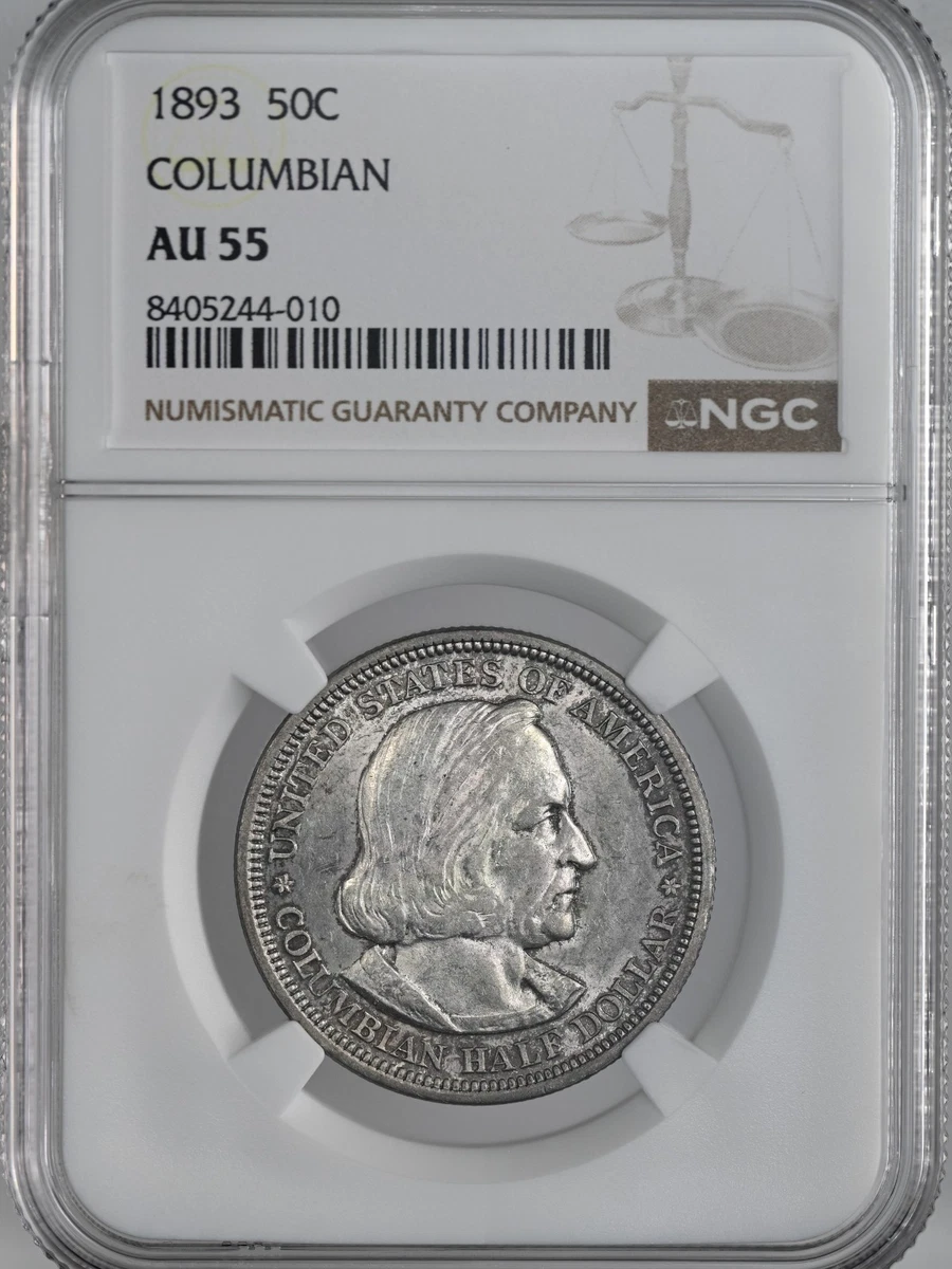 1893 Year Grade AU 55 US Silver Commemorative Coins (1892-1954