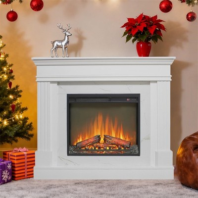 44  Electric Fireplace with Mantel for Living Room 23  Fireplace Insert Heater