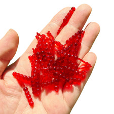 Cebo de pesca de imitación de gusano rojo cebo de pesca cebo perfumado de gusano biomimético