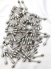 Lot of 100 Bussmann MDX2 250 Volt 2 Amp Slow Blow Glass Fuses 1/4" x 1-1/4"