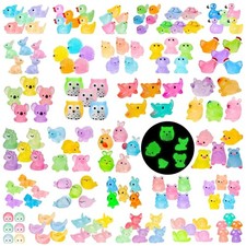 Mini Resin Animals Set - 200 Glow-in-the-Dark Figurines