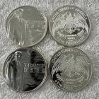 Lot Of (4) President Donald Trump 45Th President .999 Pure Silver Rounds ￼
