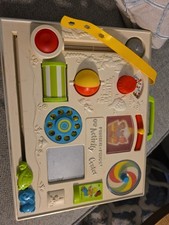 Fisher-Price 1973 Vintage Activity Center 134 Baby Crib Busy Board Toy