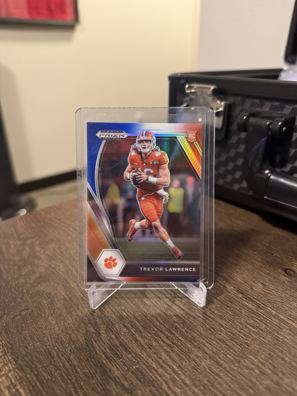 2021 Panini Prizm Draft Picks - Trevor Lawrence #106 Red White & Blue Prizm (RC)