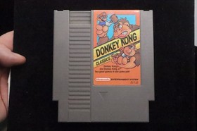🔥 No Reserve Donkey Kong Classics NES Nintendo Cartridge Tested OEM USA Gray OG