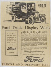 Vintage 1925 Ford Delivery Pickup Truck Newspaper Print Ad