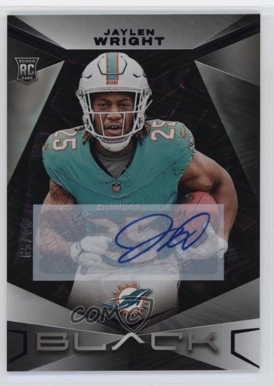 2024 Panini Black Rookies Royal 1/99 Jaylen Wright #148 Rookie Auto RC 1o2i