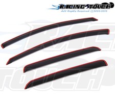 Dark Smoke In-channel Window Visor Rain Guard 4pc For Ford Focus Sedan 2000-2007
