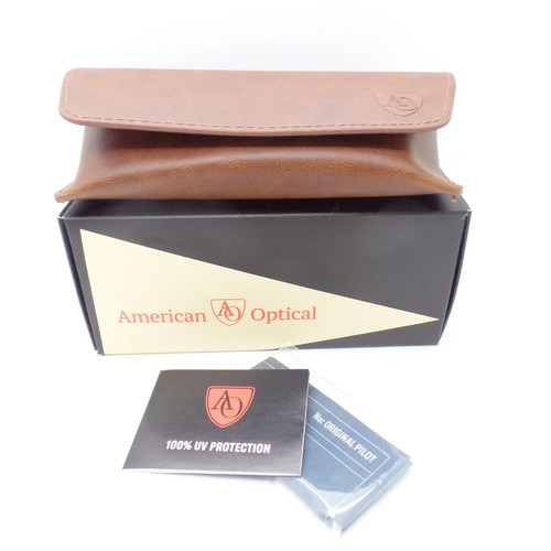 AO American Optical Saratoga #13 verde tortuga mate, polar o marco solamente - Imagen 4 de 4