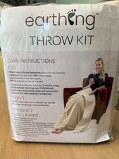 New In Package Earthing Throw Kit Grounding Blanket Beige 44"x68"