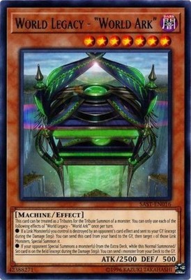 World Legacy - ''World Ark'' - SAST-EN016 - Rare - Unlimited Edition NM Yugioh Sav