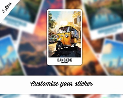 Bangkok Aufkleber Thailand Auto Sticker Kofferaufkleber Reisesticker Geschenk