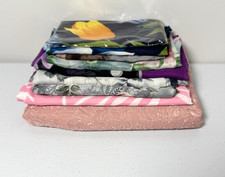 Vintage Women's Floral Scarf Lot 8 Poly Chiffon Cottagecore Romantic Prairie