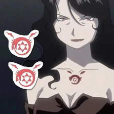 Homunculus Sign (Set of 2) - Homunculus Symbol Tattoo / FMA Lust Tattoo