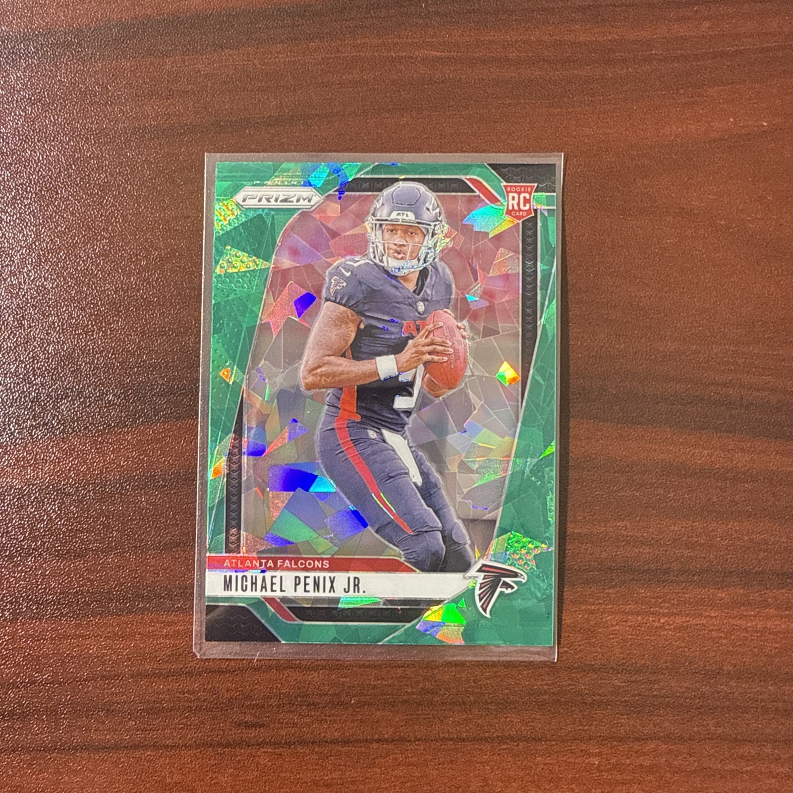 2024 Panini Prizm - Rookies Michael Penix Jr. #378 Green Ice Prizm RC SSP