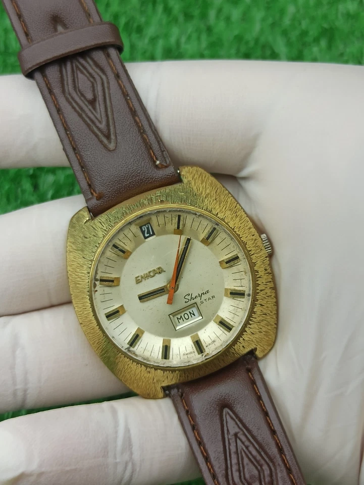 HYPER-RARE JUMBO ENICAR SHERPA STAR WATCH AUTOMATIC SWISS 1960s - Image 3 of 4