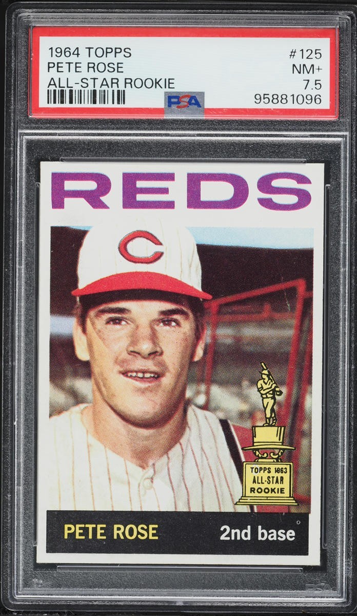 1964 Topps Pete Rose ALL STAR ROOKIE 125 PSA 7.5 DEAD CENTERED Top 5% Eye Appeal