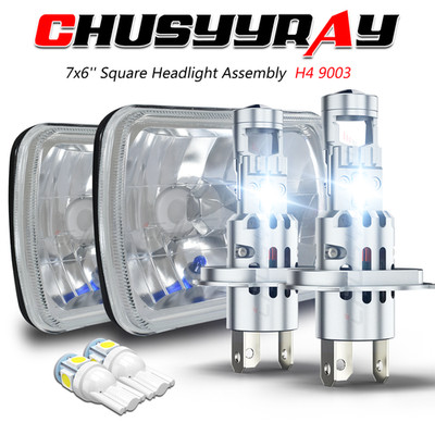 2x 5x7 7x6'' LED Headlights Hi-Lo Beam For Toyota Pickup 1982-1995 Truck 4Runner