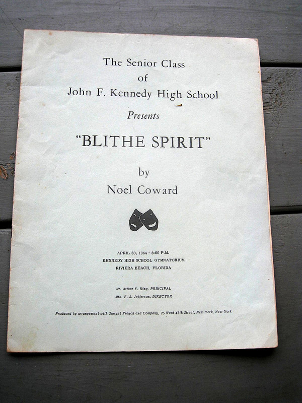 Black Americana Civil Rights 1964 JFK High School Riviera Beach Theater Program