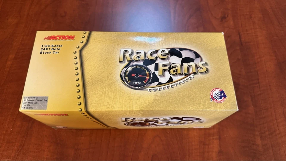 1:24 Dale Earnhardt Jr #8 Budweiser/Día del Padre 2004 oro 24KT LE 1/504 NASCAR Foto 2 de 4