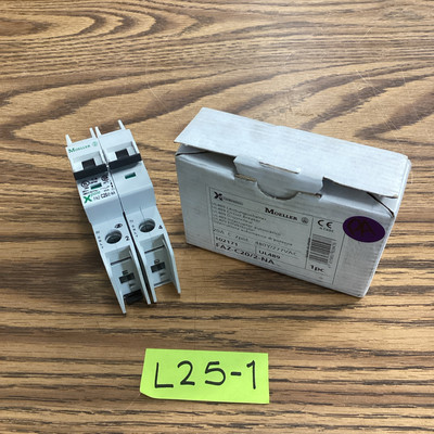 MOELLER FAZ-C20/2-NA SERIES 20A C 2 POLE CIRCUIT BREAKER  