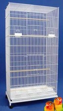 55" X-LARGE Flight Multiple 3/8-Inch Tight Bar Finch Canaries Bird Breeding Cage