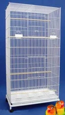 55" X-LARGE Flight Multiple 3/8-Inch Tight Bar Finch Canaries Bird Breeding Cage