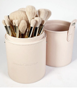 Beauty Creations Oh Darling 24-Piece Set de brosses de maquillage avec support de brosse rose