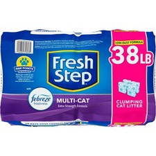 Multi-Cat Scented Clumping Cat Litter with the Power of Febreze, 38 lbs