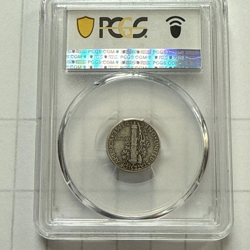 1942 Mercury Dime. PCGS Graded VF30. Certified and Encapsulated Coin. - Image 4 of 4