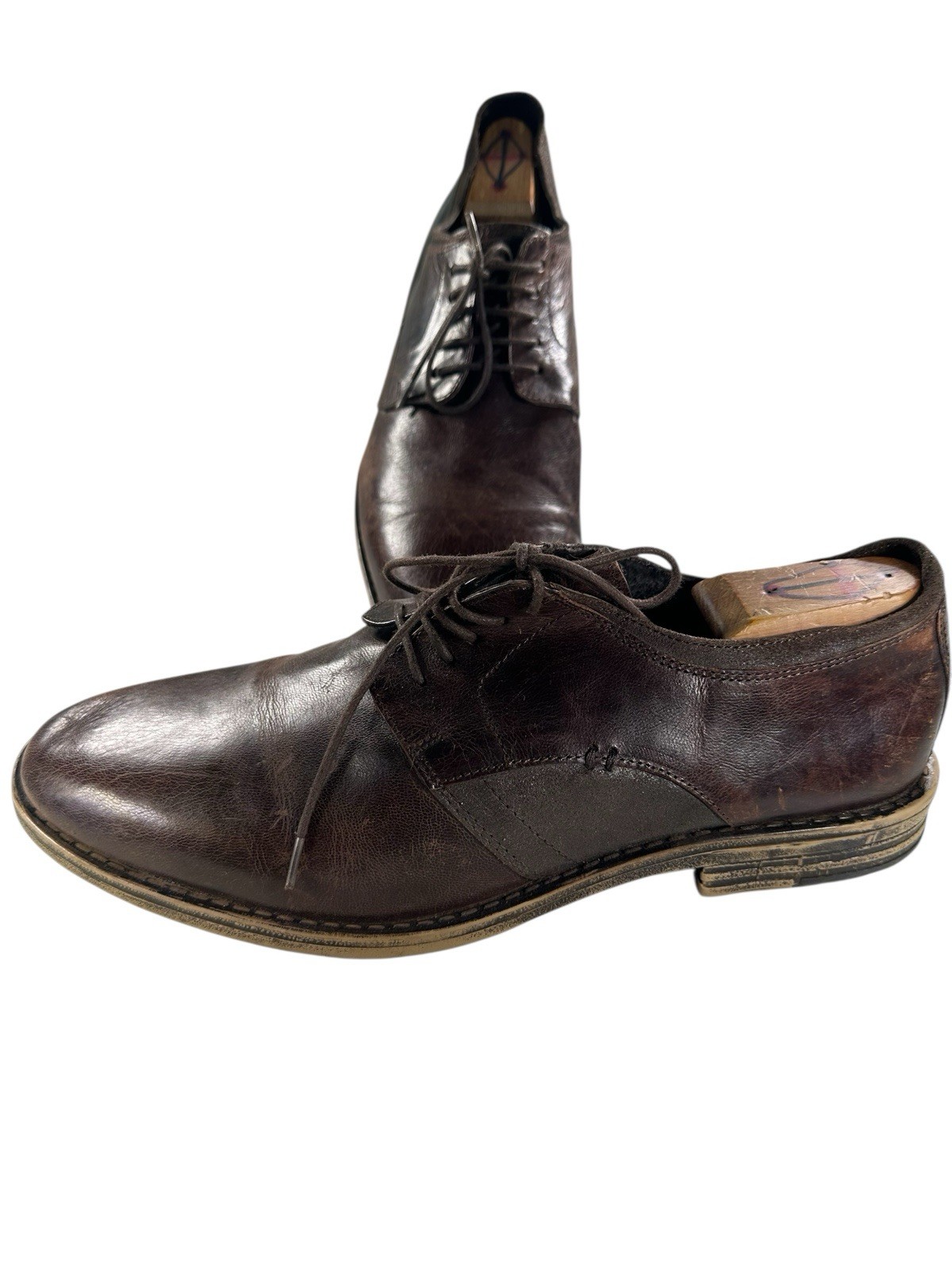 SAOLA Scarpe casual Kenneth Cole Reaction taglia 12 M in pelle derby marrone