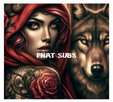 20oz Sublimation Tumbler Wrap Beauty And The Wolf Ready To Press Heat Transfer