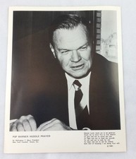 NFL 1981 Pop Warner Huddle Prayer - Wellington Mara, New York Giants Photo