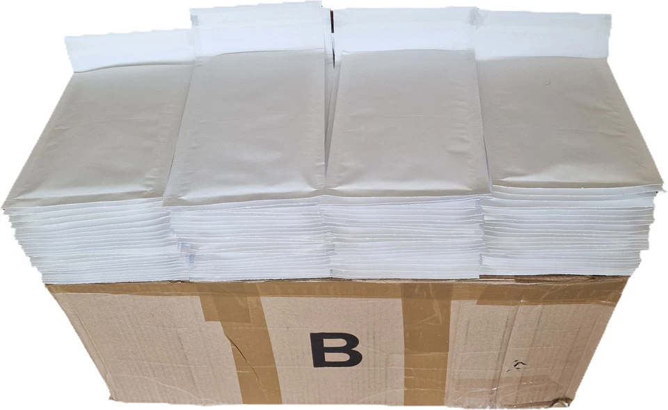 200 Enveloppes Bulles B 12 cm X 21 cm Pochettes Enveloppe Bulle Envellopes - Photo 1/1