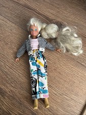Vintage Collectable Disney Doll Blond Hair Fully  Clothed Green Eyes Medium Size