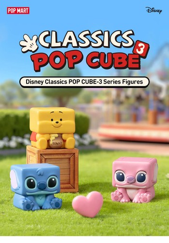 Disney Classics Pop Cube-3 Series Figures Cute Toy Birthday Gift Authentic