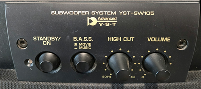 Yamaha YST-SW105 Wired Subwoofer System, Black Wood, Used - Mint