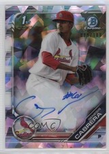 2019 Bowman Chrome Prospect Atomic Refractor 89/100 Genesis Cabrera Auto 0t2