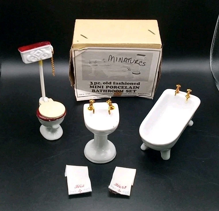 Minuscolo Gatto Nero In Ceramica Con Topo: Miniatura Tumdee Scala 1:12 Per Casa Delle Bambole