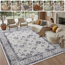 Living Room Rug Large Area Rugs Non Slip Machine Washable Kitchen Floor Carpet
