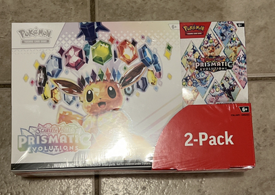 pokemon prismatic evolutions elite trainer box + booster bundle TCG: Scarlet & Violet quality fuzzy Eevee deck box Prismatic Evolutions Super-Premium Collection, Ascended