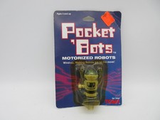 Vintage POCKET BOTS Wind-Up Walking Robot 2584 Tomy, 1984  NIP Blue Dome