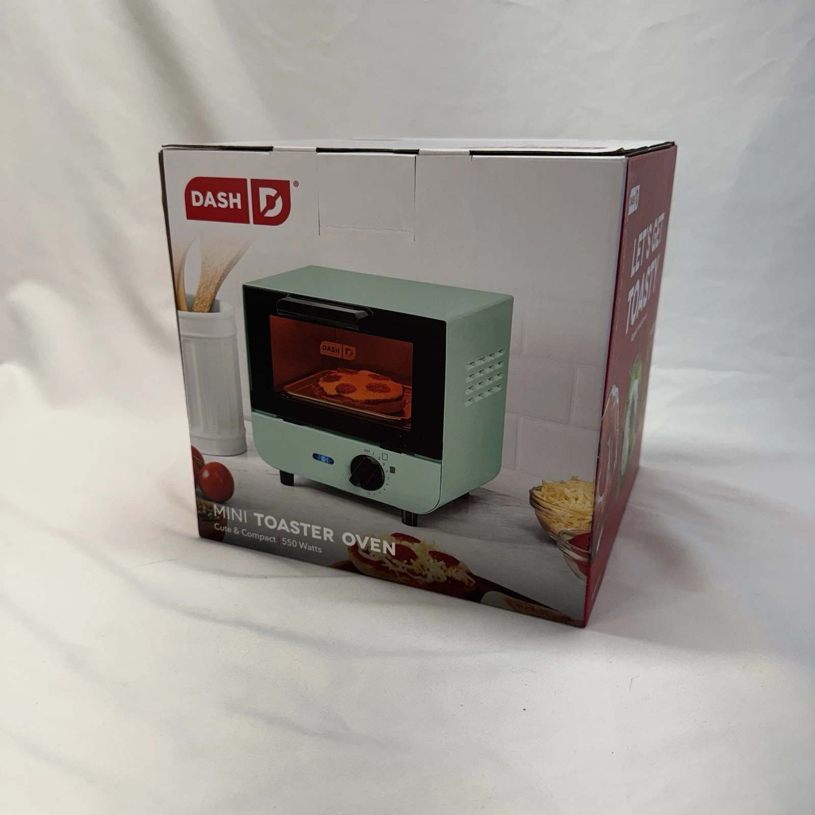 Dash Mini Toaster Oven Cute & Compact 550 Watts Aqua