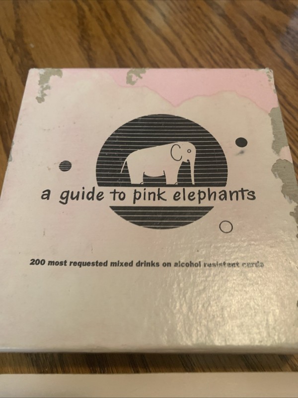 Vintage 1952 A GUIDE TO PINK ELEPHANTS MIXED DRINK COCKTAIL BAR RECIPE BOOK