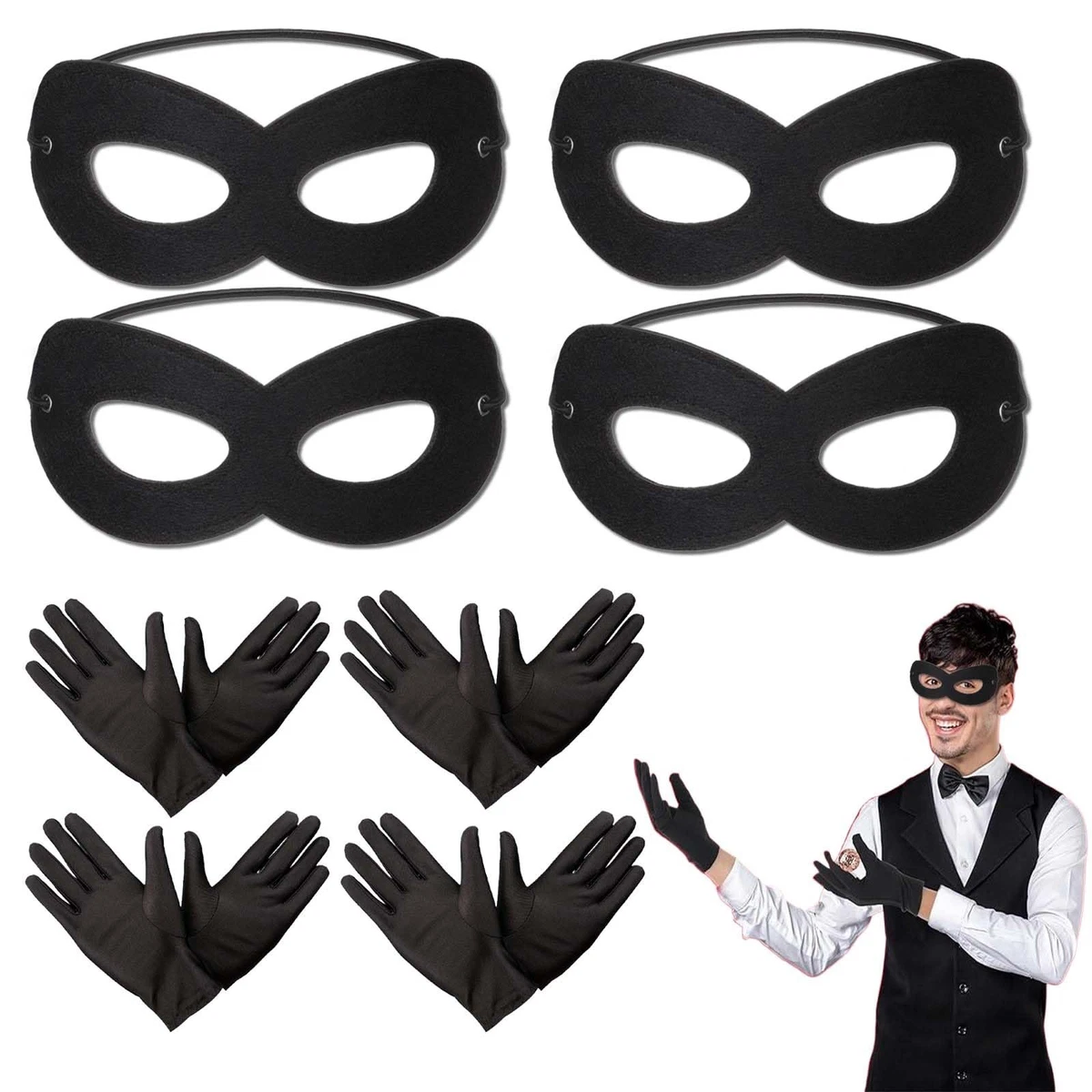 Jtnohx Maschere animali in feltro, 10 pezzi maschera di Halloween per bambini, costume animale per la festa di compleanno Supplementi (maschera mix Maschera