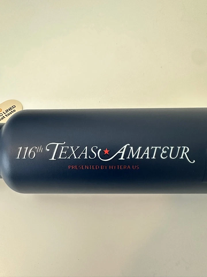 RTIC Journey Bottle 20oz Navy Blue Insulated Stainless Steel Texas Amateur Golf - Image 4 of 4