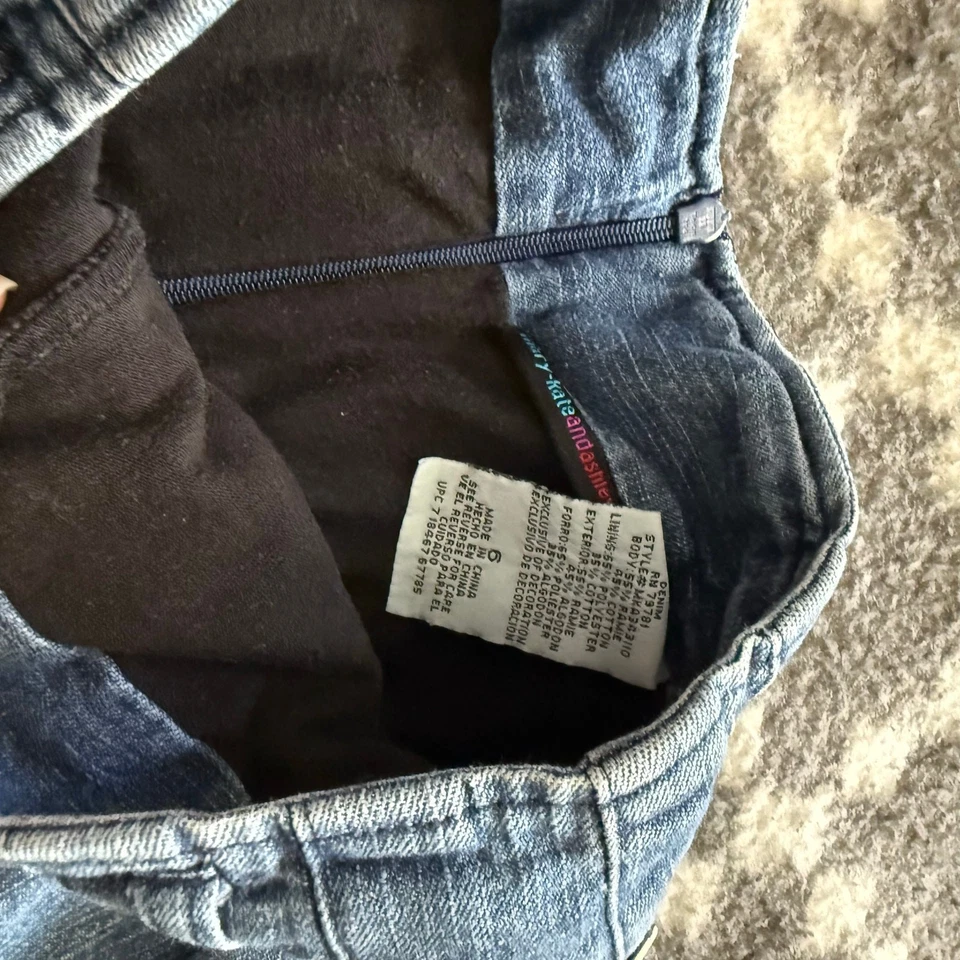 Mary Kate & Ashley Y2k Children's Place Denim & Pink Corduroy Skort Skirt Set 2 - Image 4 of 4