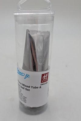 ATECO 12 PIECE STAINLESS Mixed Tube and Flower Nail Set
